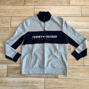 Mens Tommy Hilfiger Sport Grey Quarter Zip - L